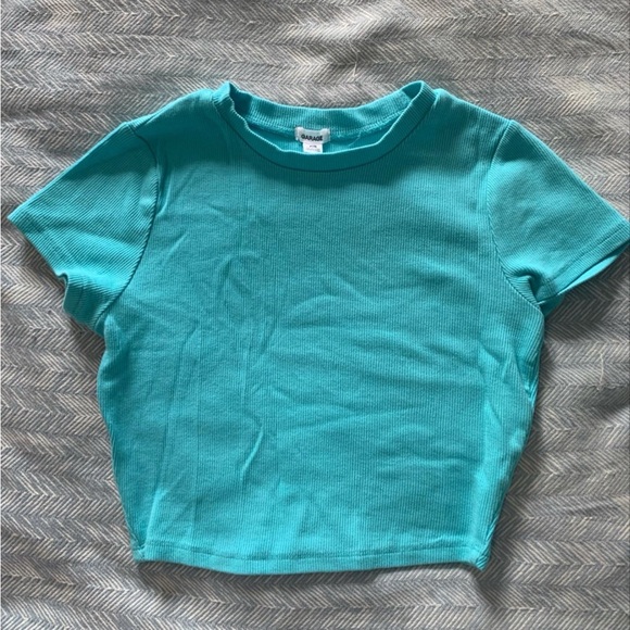 GARAGE bright blue baby tee - Picture 1 of 2